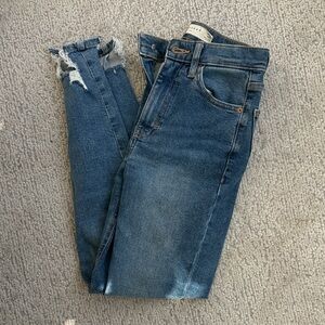 Topshop Jamie Blue Denim Jeans